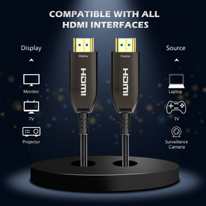 <span class=keywords><strong>สาย</strong></span> HDMI 2.1 AOC 8K 60Hz ความเร็วสูงพิเศษ 48Gbps <span class=keywords><strong>สาย</strong></span>ไฟเบอร์ HDMI ชุบทอง ตัวเรือนโลหะผสมสังกะสี รองรับ EARC สำหรับการเชื่อมต่อระยะไกล - Product Image 3