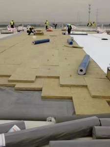 घर की छत पर आग-प्रूफ कमरे में 1.2 मीटर की लंबाई के साथ रॉक ऊन बोर्ड. रॉकऊन कठोर इन्सुलेशन - Product Image 6