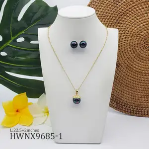 Bijoux hawaïens en or, chaîne en or, colliers mère de perles, joli avec rouleau, vente en gros