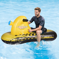 Jouets gonflables personnalisés pour enfants en PVC, motocyclette de dessin animé tractable pour le ski nautique, flotteur de flottabilité, grande bouée de remorquage pour les fêtes estivales aquatiques
