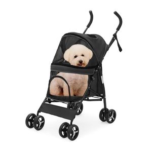 Carrito Plegable para Perros de 4 Ruedas, Personalizado, para Perros Grandes, Medianos y Pequeños, Carrito de Viaje Plegable para Mascotas - Product Image 4