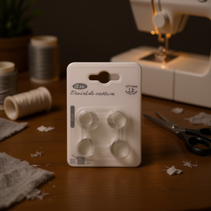 Il Set di Ditali da Cucito 17 mm 4 Pezzi Placcati Argento - Product Image 2