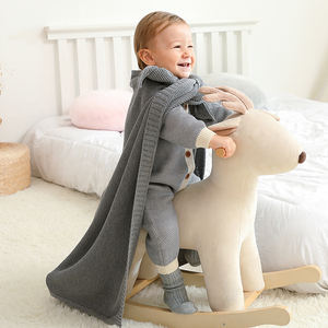 <span class=keywords><strong>Coperta</strong></span> per neonati mimixiong in maglia personalizzata <span class=keywords><strong>coperta</strong></span> per <span class=keywords><strong>neonato</strong></span> in cotone organico tinta unita all'ingrosso a buon mercato <span class=keywords><strong>coperta</strong></span> per bambini Super morbida - Product Image 6