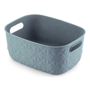 Cesta de plástico reciclado (26,5x19,5x11cm) SOFTEX Verde agua K258720 - Product Image 2