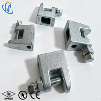 Collier de serrage pour poutre structurelle lourde BC3, Collier de serrage sismique UL FM CE pour tuyaux, Raccord de poutre en acier au carbone et fonte ductile