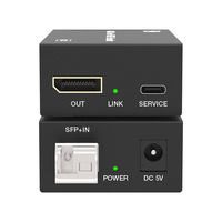 Convertisseur Vidéo sur Fibre Optique 4K60Hz DP1.4, Extension sur Fibre Monomode jusqu'à 10km, Prise en Charge RGB 4:4:4, Conforme HDCP 2.2