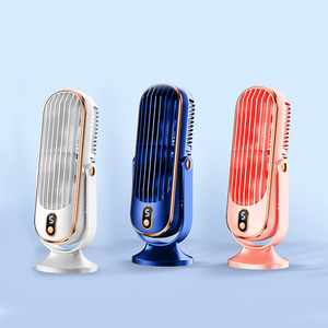 Ventilador de escritorio portátil recargable por USB, batería de 4000mAh, pantalla de 5 velocidades, ventiladores de mesa pequeños para dormitorio/Oficina - Product Image 2