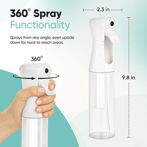 Bouteille de pulvérisation pour cheveux avec logo personnalisé, brumisateur d'eau ultra-fin continu pour coiffure, nettoyage, pulvérisation des plantes, soin de la peau - Product Image 2