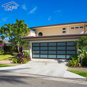Contrôle par application intelligente Portes verticales automatiques en verre à deux volets Porte de <span class=keywords><strong>garage</strong></span> extérieure électrique à deux volets avec surface finie - Product Image 6