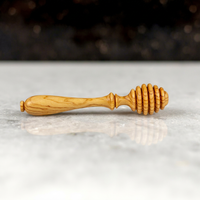Cuillère à miel et cuillère de cuisine en bois d'olivier faits à la main - Utilisation en camping, finition miroir, écologique, manche long