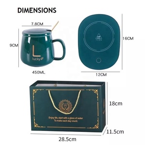 Tazza Regalo per Eventi Aziendali con Logo Personalizzato, Tazza Riscaldante in Ceramica a Temperatura Costante di 55 Gradi in Confezione Regalo - Product Image 5