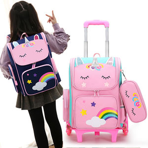 Vente chaude Enfants Trolley Cartables 2Pcs <span class=keywords><strong>Licorne</strong></span> Sac <span class=keywords><strong>À</strong></span> Dos Crayon Sacs Ensemble Grande Capacité Trolley Sac <span class=keywords><strong>À</strong></span> Dos Pour Les Filles - Product Image 1