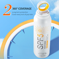 Crème Solaire Coréenne Cosmétiques SPF 50 Blanchissante Visage et Corps, Résistante à l'Eau et à la Transpiration pour le Visage