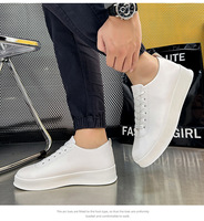 Chaussures pour hommes, nouvelles chaussures d'automne, version masculine des chaussures de skate légères et blanches, sport et loisirs