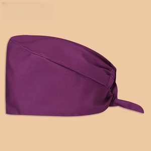 Gorro de enfermera con estampado de algodón puro a rayas para mujer, gorro de trabajo quirúrgico para hombres, envoltura de cabeza de quimioterapia posparto para Dental Oral - Product Image 4