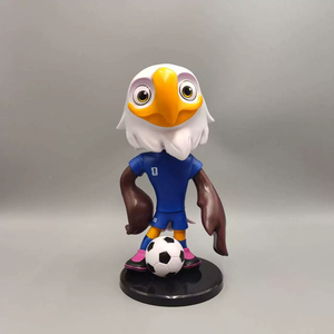 Figurines de mascotte de la Coupe du monde, figurines de stars du football, Messi, Ronaldo, Mbappé, Neymar, modèle d'exposition - Product Image 4