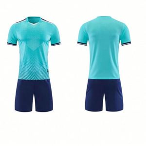 2026 New Style <b>Red</b> Football Uniform Breathable Short Sleeve Heat-Transfer Printed Soccer Kits Unisex Plus Size Summer - Product Image 3