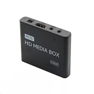 Lecteur de Disque Dur (1080P 4K) HDMI Media Audio Vidéo Publicity Player  (EU Plug 100-240V)