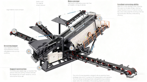 Bibo High Efficiency Circular Mobile Screening Plant <b>Vibrating</b> <b>Screen</b> Motor Engine for Mining Aggregate Stone Sand Gravel Crushi - Product Image 2