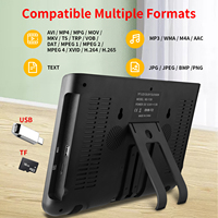 Nouvelle conception, téléviseur portable mini 10,1 pouces 720P LED USB ATSC DVB-T2 ISDB-T avec batterie