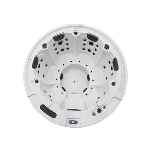 Style européen de <span class=keywords><strong>piscine</strong></span> De Fiber de verre acrylique enterrée <span class=keywords><strong>hors</strong></span> <span class=keywords><strong>sol</strong></span> 6 sièges ronde spa bain à remous - Product Image 1