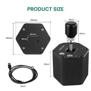 SIMSONN Levier de vitesses de jeu de haute qualité à <span class=keywords><strong>6</strong></span> vitesses, compatible avec Logitech Sim Racing Shifter, <span class=keywords><strong>PC</strong></span> G29 Sim Racing Simulator Car - Product Image 6