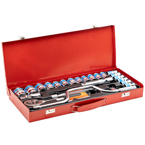 ZHCY 24-Piece Bent Rod Auto Repair Tool Set Chromium Vanadium Steel <b>Socket</b> Wrench <b>Ratchet</b> Quick Release For Mechanical And - Product Image 4