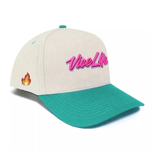 High Quality Unisex Four Seasons 100% Cotton Hats Two Tone Customized Embroidered <b>Baseball</b> <b>Caps</b> - Product Image 3