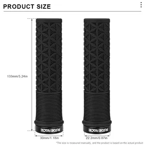 RIDERACE 山地自行车车把锁扣式 <span class=keywords><strong>MTB</strong></span> 折叠自行车软质 TPR 橡胶防滑混色骑行车把套 - Product Image 6
