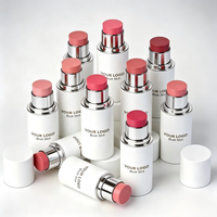 HOT Crème blush stick de luxe personnalisée, 8 couleurs, haute qualité, waterproof, marque privée, OEM