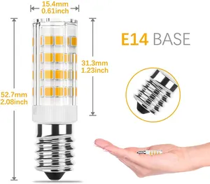 Lohas E14 Mini Led Maïs Gloeilamp Lamp Warm Wit Energiebesparing 2835 Smd Led 5W Maïs Lamp Voor Kroonluchters