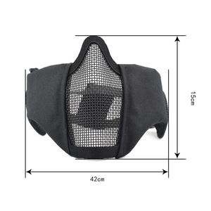 <span class=keywords><strong>Masque</strong></span> de protection tactique unisexe en nylon 1000D MK034 pour <span class=keywords><strong>paintball</strong></span>/extérieur, demi-visage intégré pour jeux CS - Product Image 3