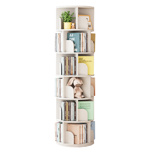 Estantería Giratoria de 360 Grados, Moderna y Minimalista, de <span class=keywords><strong>Madera</strong></span>, para Libros Infantiles, Librería para Estudiantes - Product Image 1