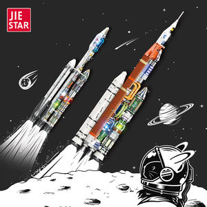 JIESTAR JJ9030 JJ9031 1104 Piezas Serie Espacial <span class=keywords><strong>Cohete</strong></span> Espacial Bloques de Construcción Modelo Técnico Juguete Educativo Regalo Festivo - Product Image 2