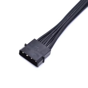 สายไฟแยกแบบ Y สำหรับพอร์ต Molex 4 พิน <span class=keywords><strong>5.25</strong></span> มม. ตัวผู้ ไปยังพอร์ต <span class=keywords><strong>Floppy</strong></span> Drive FDD 3.5 มม. ตัวเมีย 2 ช่อง 4 พิน สำหรับคอมพิวเตอร์ PC ภายใน - Product Image 2