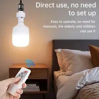 Douille LED E27 à vis avec télécommande infrarouge sans fil/programmable AC85-265V en ABS, intelligente et convertible