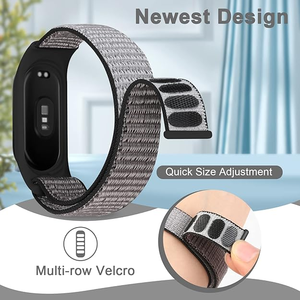 Factory Direct Sale Velcro Solo Loop Adjustable Nylon <strong>Watch</strong> Strap for <strong>Amazfit</strong> Band 5 Strap for Women <strong>Men</strong> - Product Image 4
