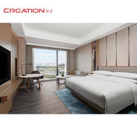 Ensemble de chambre et salle de bain d'hôtel 5 étoiles de luxe moderne, personnalisation complète de la pièce, service tout-en-un
