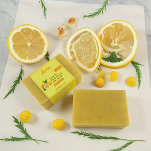 Jabón de Cúrcuma Natural, Limón Vegano, Anti-Acné, Blanqueamiento, Barra Hecha a Mano, Todo Tipo de Piel, Jabón de Belleza, Eliminación de Pecas, Jabón de Ácido Kójico - Product Image 3