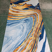 Panneau mural en PVC UV marbré, 100% imperméable, nouveau design moderne pour la décoration intérieure des murs domestiques, ignifuge