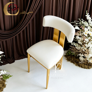 Sillas de Boda de Lujo de Acero Inoxidable Dorado para Salón de Banquetes de Boda en Dubái, Diseño Moderno para Eventos al Aire Libre y en Apartamentos - Product Image 4
