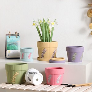P268 Vente <span class=keywords><strong>en</strong></span> gros de petits pots de fleurs artificiels <span class=keywords><strong>en</strong></span> céramique <span class=keywords><strong>pour</strong></span> plantes succulentes - Product Image 5