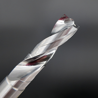 Fraise carrée en carbure de tungstène à 2 dents, outil de fraisage CNC haute précision OEM pour l'usinage de l'aluminium, du cuivre et des métaux