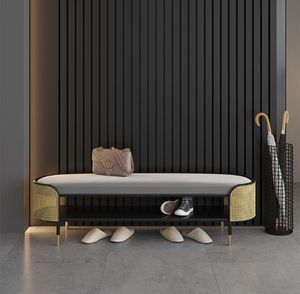 El banco <span class=keywords><strong>de</strong></span> zapatos <span class=keywords><strong>de</strong></span> entrada se puede sentar en la puerta, ligero <span class=keywords><strong>de</strong></span> lujo y almacenamiento avanzado sala <span class=keywords><strong>de</strong></span> estar hogar banco <span class=keywords><strong>de</strong></span> zapatos integrado - Product Image 3