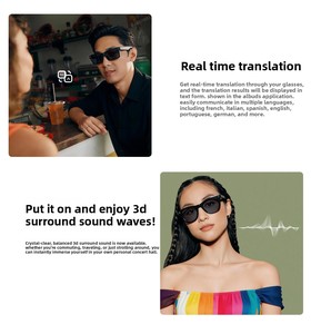 <span class=keywords><strong>Occhiali</strong></span> Smart di Tendenza con Design Innovativo, 800W Pixel, Traduzione AI, Riconoscimento Oggetti, Chiamate Bluetooth e Registrazione Video per Attività Commerciali all'Aperto - Product Image 6