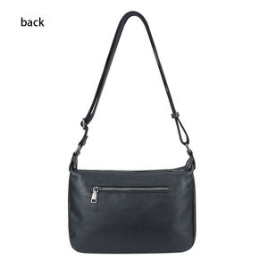 Bolsos cruzados AndoBag para mujer, de cuero genuino, para ir al trabajo, bandolera, bolso de mensajero, color sólido, bolso informal tipo satchel 1810 - Product Image 2