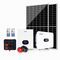 Kit d'énergie solaire domestique personnalisé avec une puissance de sortie de 6 kW/8 kW et des options de batterie au lithium ou au plomb-acide