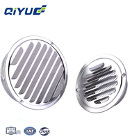 Grille d'aération murale extérieure en acier inoxydable, ronde, pour système de ventilation centralisée domestique HVAC, grille d'admission d'air 4/5/6 pouces