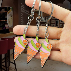 Porte-clés personnalisé en alliage de zinc, mignon, pour les boutiques de thé au lait, les cafés, cadeaux promotionnels, personnalisation - Product Image 4