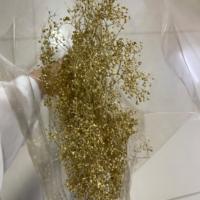 Bunga Gypsophila Awet Tahan Lama Grosir Satu Tempat, Bunga Million Star Emas Awet untuk Dekorasi Hari Natal